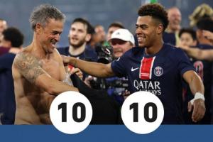 德甲直播-队报评分：巴黎7.8vs国米2.4，杜埃、恩里克满分，迪马尔科最低